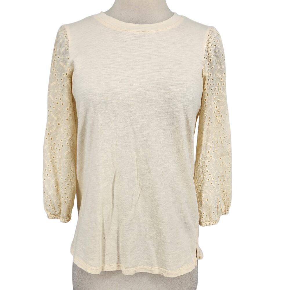Wrangler Retro Blouse with Eyelet Sleeves Size Medium